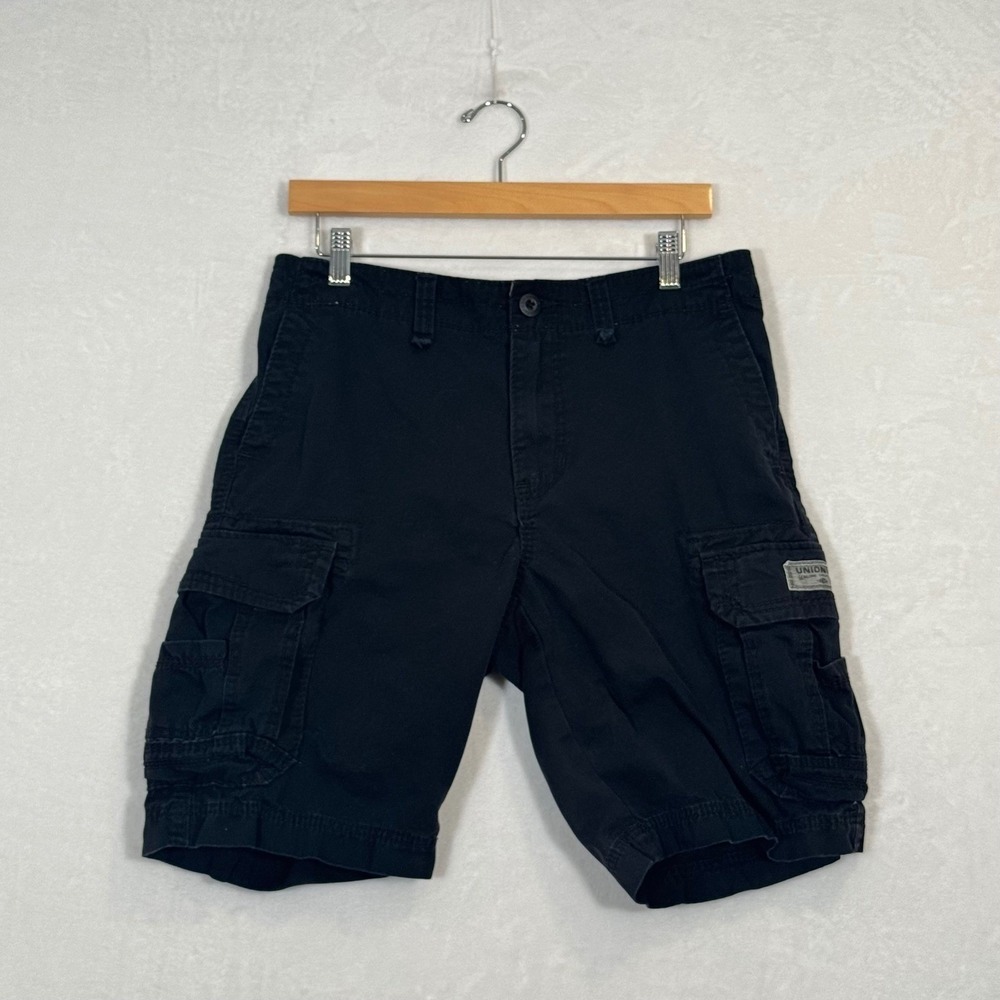 Vintage Casual Unionbay Black Cargo Shorts 33x20